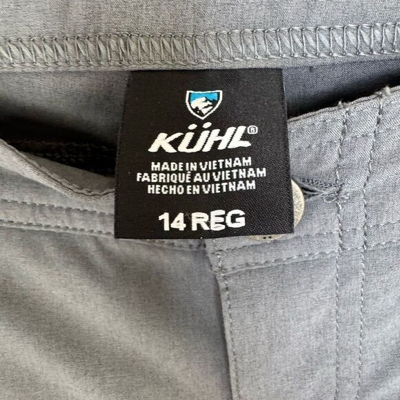 Gray Cargo Pants with Relaxed Fit, Size 14 - Picture 3 of 5